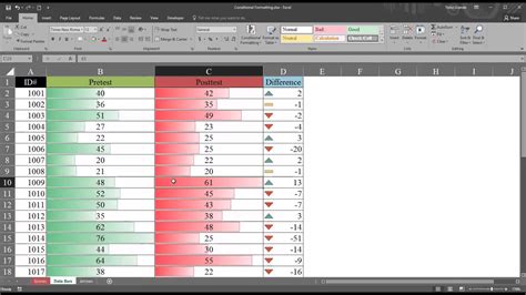 how to graph pre and post test results in excel|Excel Tutorial: How To Analyze Pre And Post Test Data In Excel.